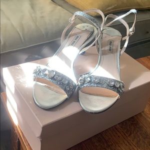 Miu Miu jeweled heels